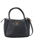 Top Handle Bag, &pound;1,200, Handbags, Black, Leather, Front view